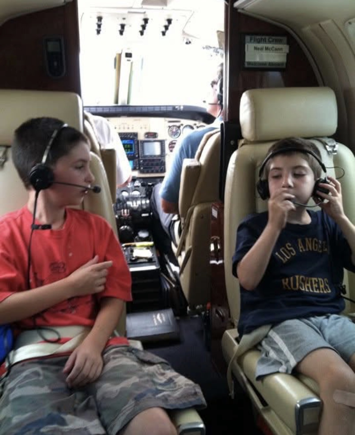 My cousin and I, long before I knew I'd work for an aerospace company.